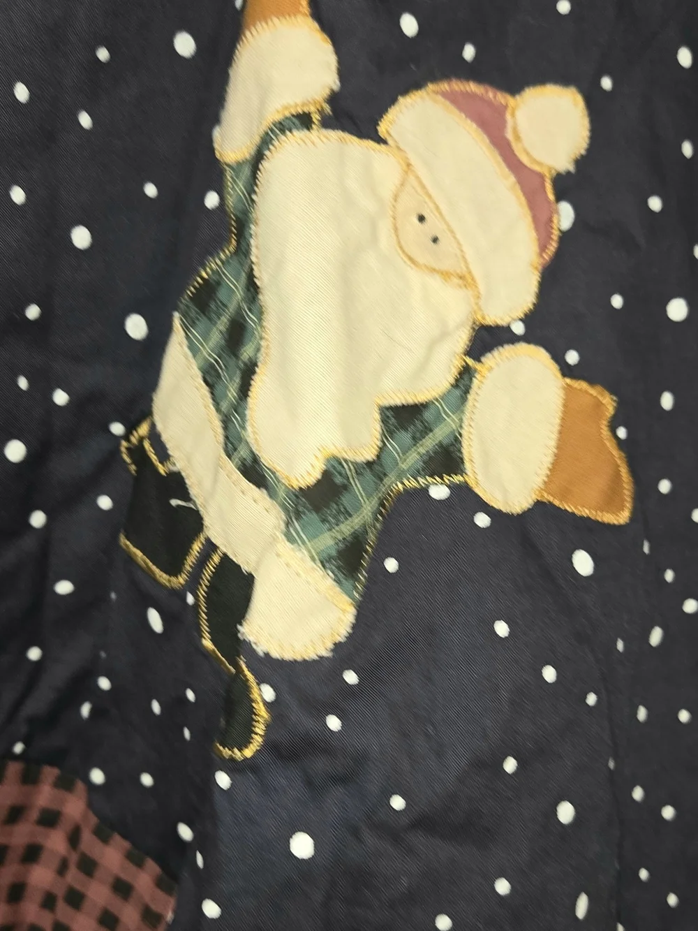 Christmas Tree Skirt Santa Sled Reindeer Snowman Rustic Farmhouse 50